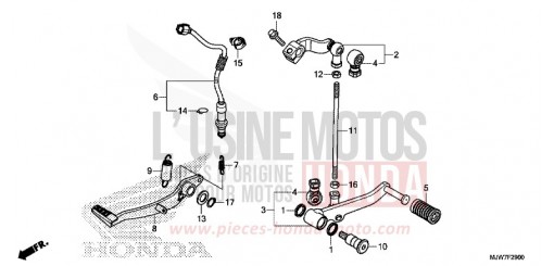 PEDALE CB500FAG de 2016